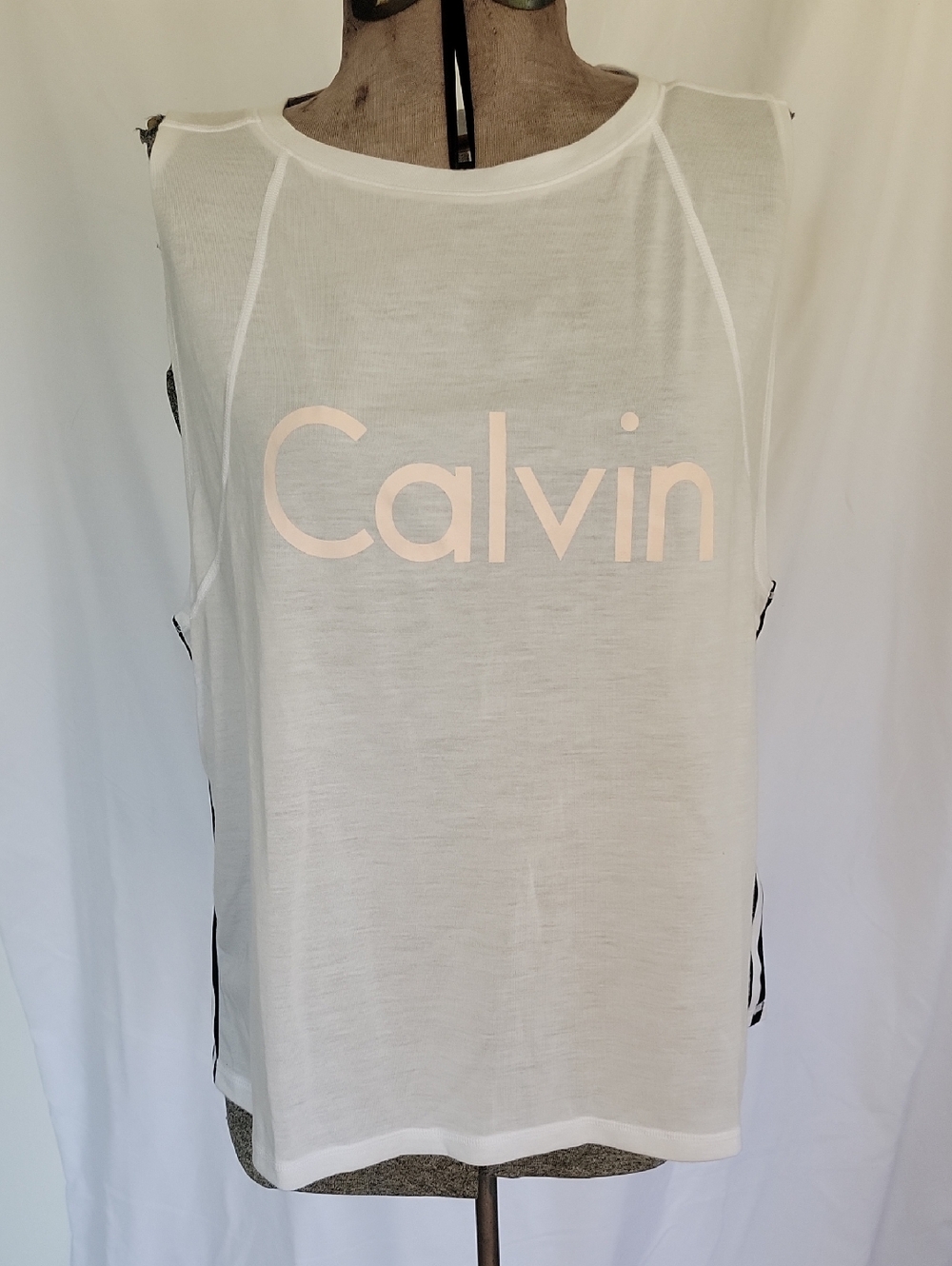 Calvin Klein Performance Tank Top, XL, White